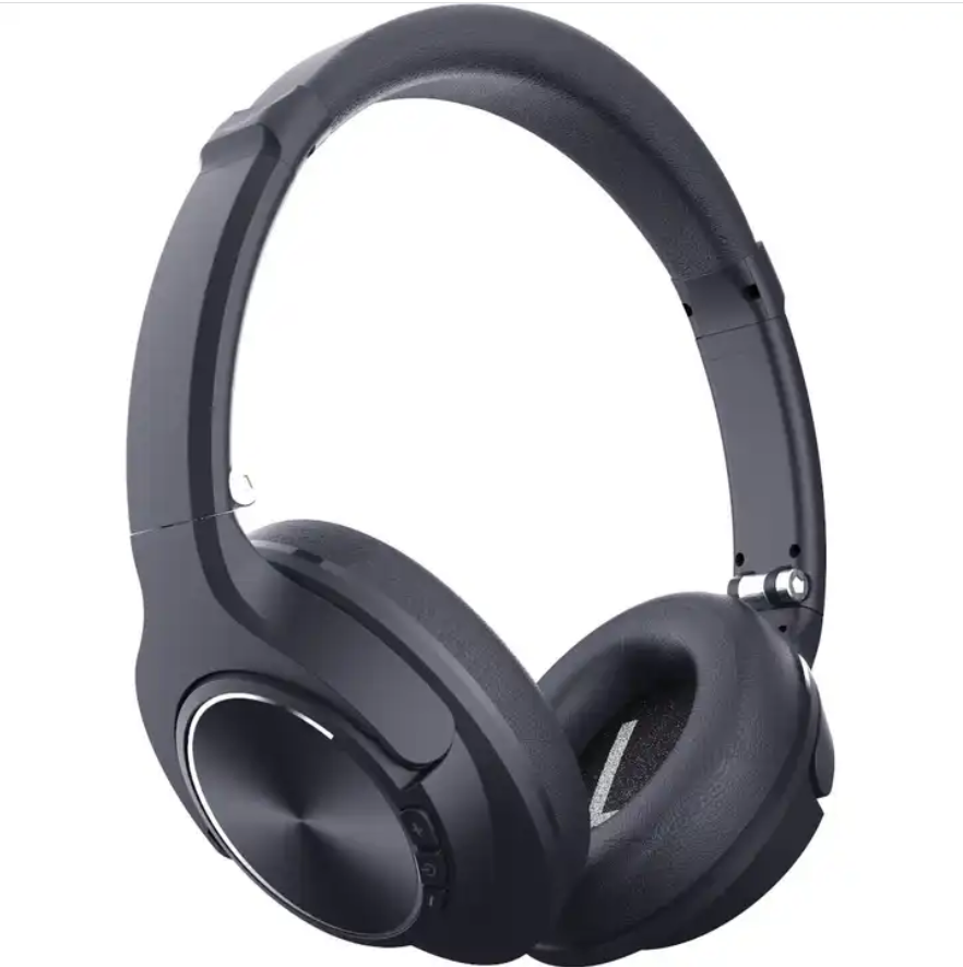 Wireless Foldable Active Noise Cancelling Headphone: Full Over the Ear Enclosure for Max Isolated Audio Listenning Experience