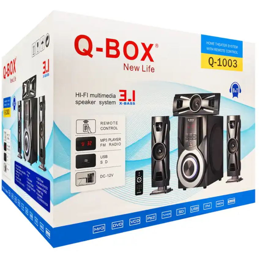 Q-BOX Q-1003 New sound system speaker full sound equipment speaker Home Theatre