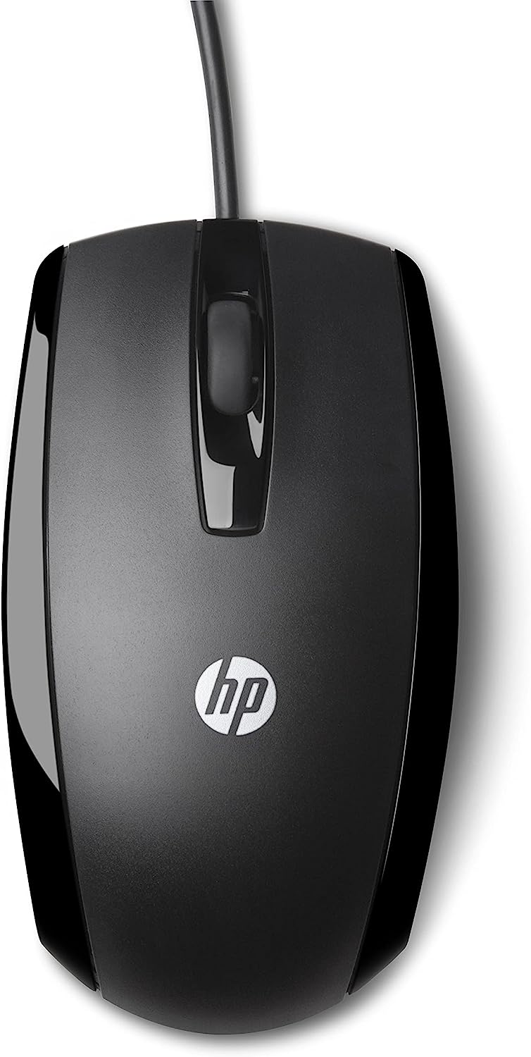 HP x500 Optical Wired USB Mouse - Black