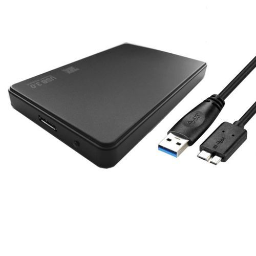 Durable Storage Case Drive Enclosure USB 3.0 To SATA -Black