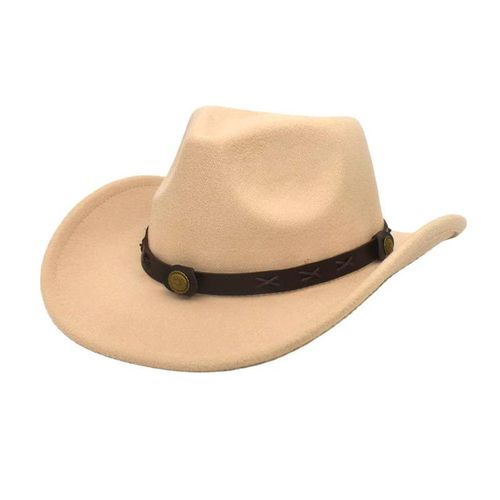 Cow Boy Hat For Men And Women - Cream