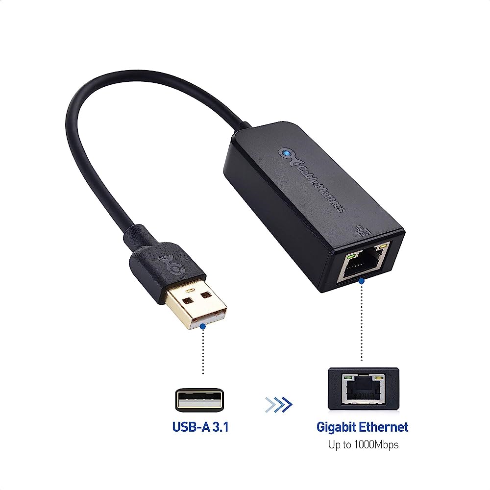 USB - Ethernet 3.0 Adopter - Black