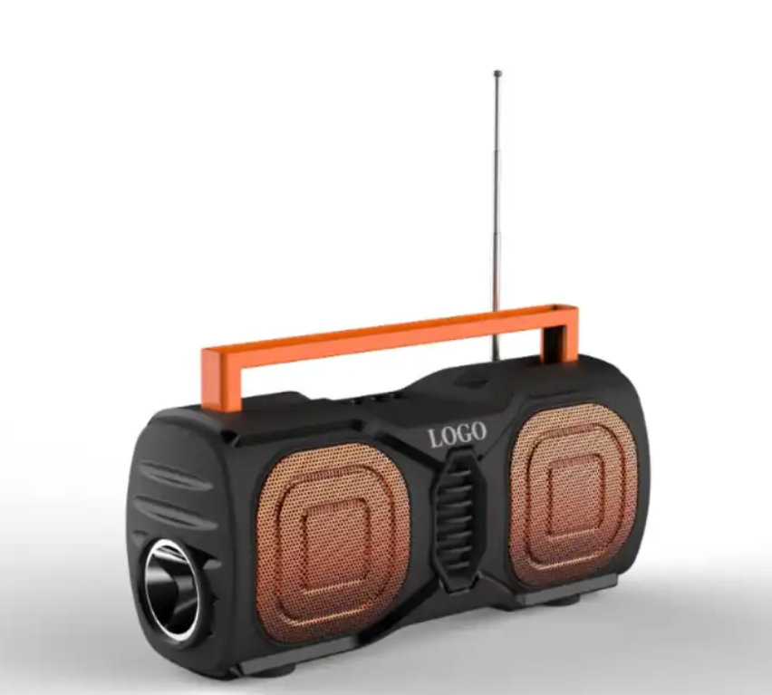 OEM Solar Portable Bluetooth Speaker with FM Radio Flashlight USB Playback SD Memory Playback for Outdoor Activities