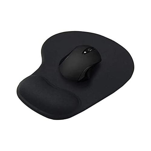 Mouse Pad, Comfortable and Cooling Gel Wrist Rest Support-Black