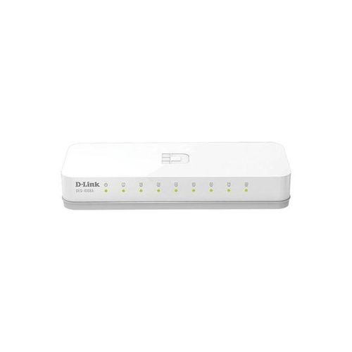 D-link Network Switch 8-Port 10/100 - White