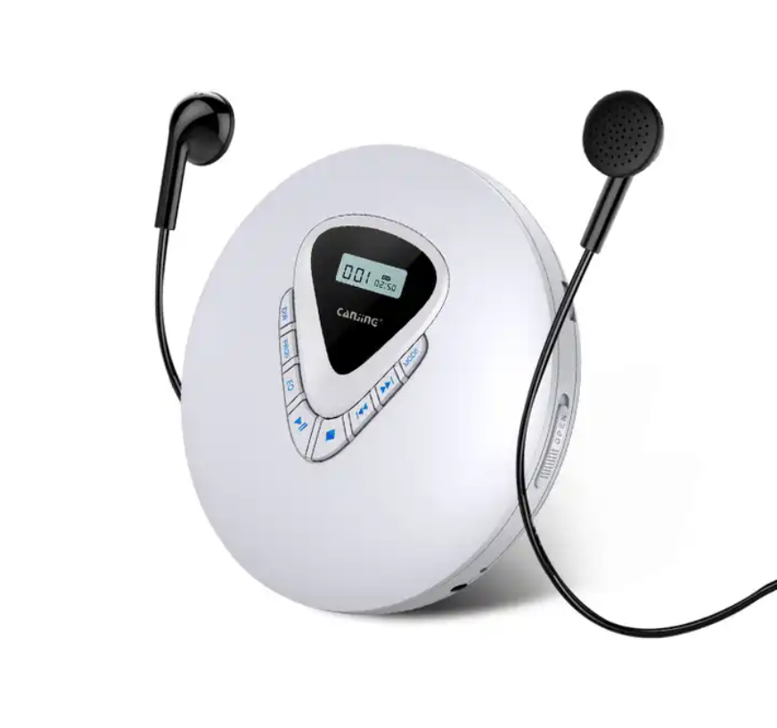 Walkman Mp3 Portable CD Player with LCD Display Headphones Jack USB Supply High Quality Sound CD Music Disc