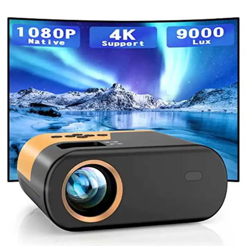 OEM 9000 High Lumens Pocket Mini Projector P64 Beamer 4K LCD LED Video Projector  for Outdoor Movie Night