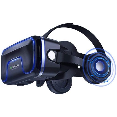 3D Glasses Virtual Reality Headset for iPhone Android Smartphone Smart Phone Goggles Lunette Set, Color May Vary. 