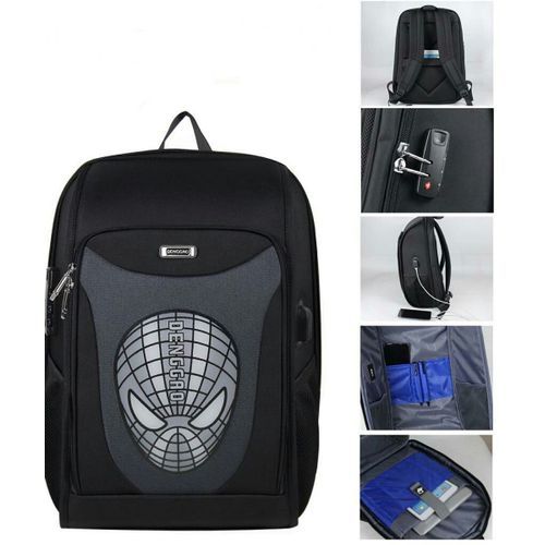 Anti Theft Travel Laptop Student Bookbag Backpack Bag18 Inch, Black.