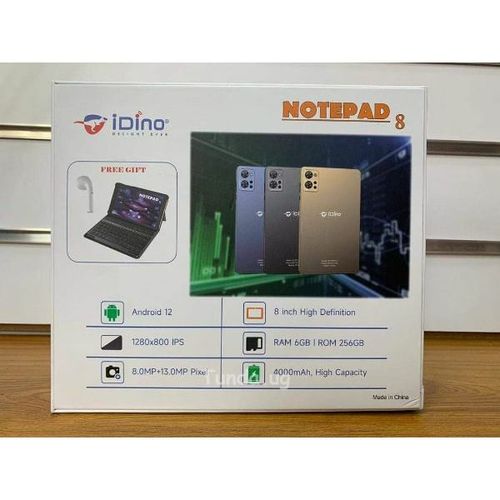 iDino Notepad 8 5G Android 12 8.0mp+13.0MP Pixel 8INCH