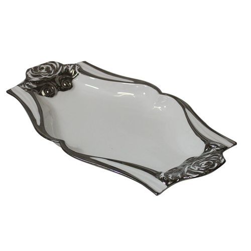 Design Serving Platter - Silver