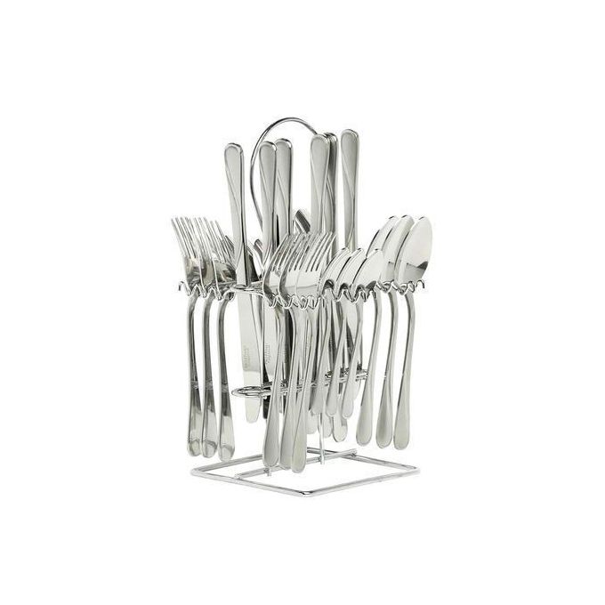 Cutlery Set - 24 Pcs - Silver