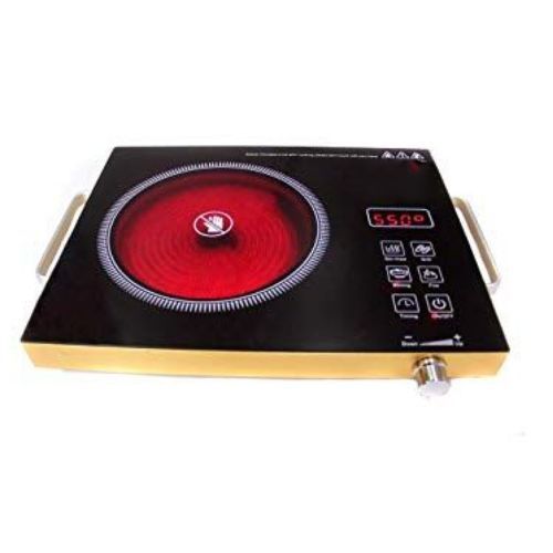 Electronic Single Infrared Cooker Stove- Black