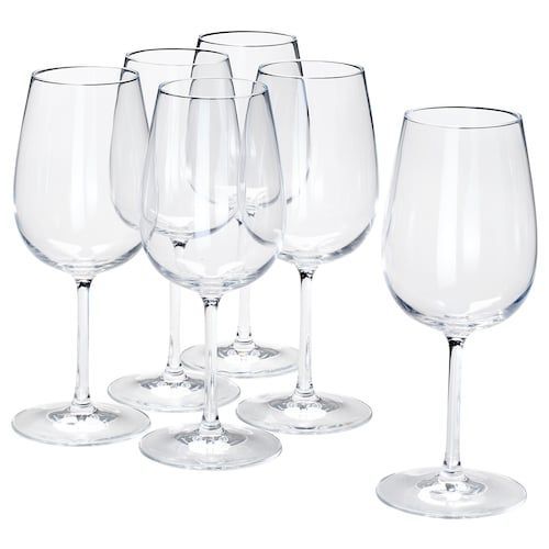 6 Pieces Of Big  Wine Glasses - Colorless