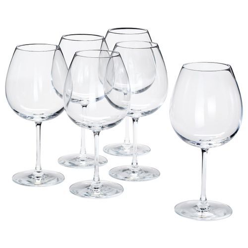 6 Pieces Of Big  Wine Glasses - Colorless