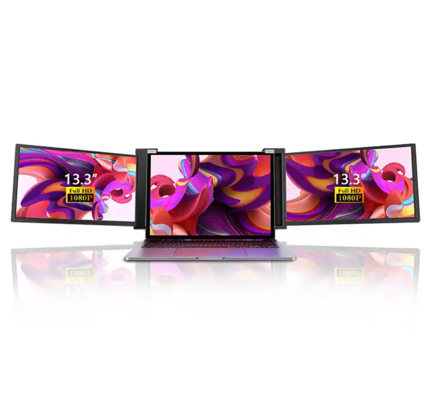 Dual Extra Triple Screen Monitors 13.3 inch Curved Gaming Monitor Director Monitor Smarttings