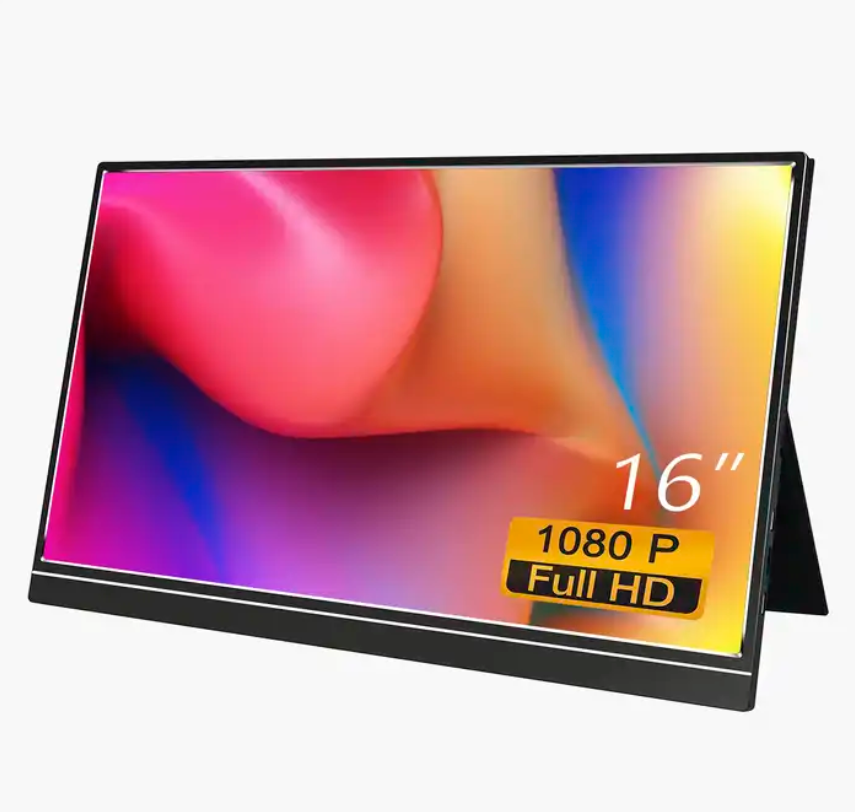 16 inch FHD gaming monitor HDR super thin with type c for smartphone and laptop