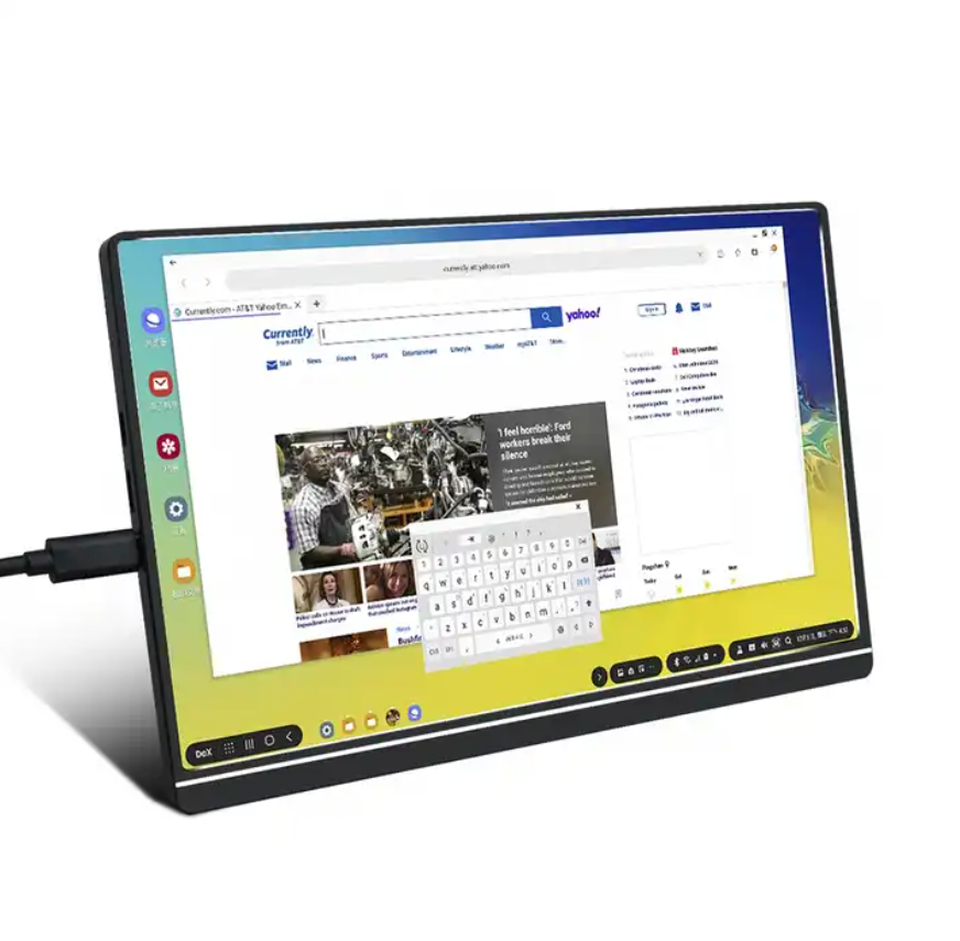 OEM 1080P Portable Monitor 12 inch with USB Type C and hd for PS4, Xbox, Switch, mini PC, Laptop portable lcd touch screen monitor