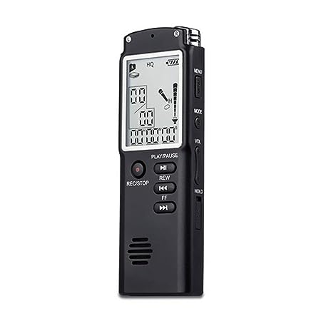 High Quality LCD Display Digital Voice Recorder - Black