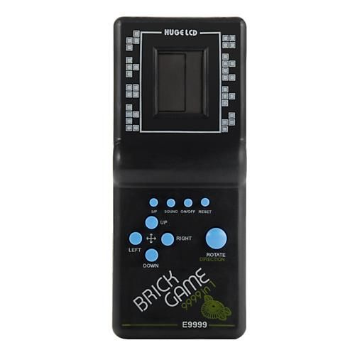 Tetris Brick Game Machine Batteries Included - Black