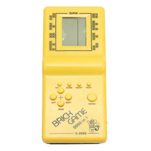 Tetris Brick Game Machine Batteries Included - Yellow
