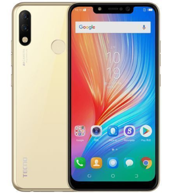 Tecno Spark 3 Pro Smartphone 6.2" HD Display 2GB RAM 32GB ROM 13MP+2MP Camera, 4G Network, 3500mAh Battery - Golden