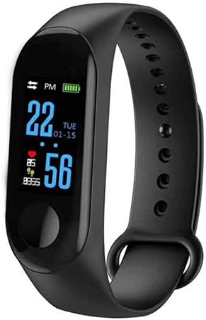 M3S Color Screen Fitness Tracker IP67 Waterproof Smart Bracelet Band - Black