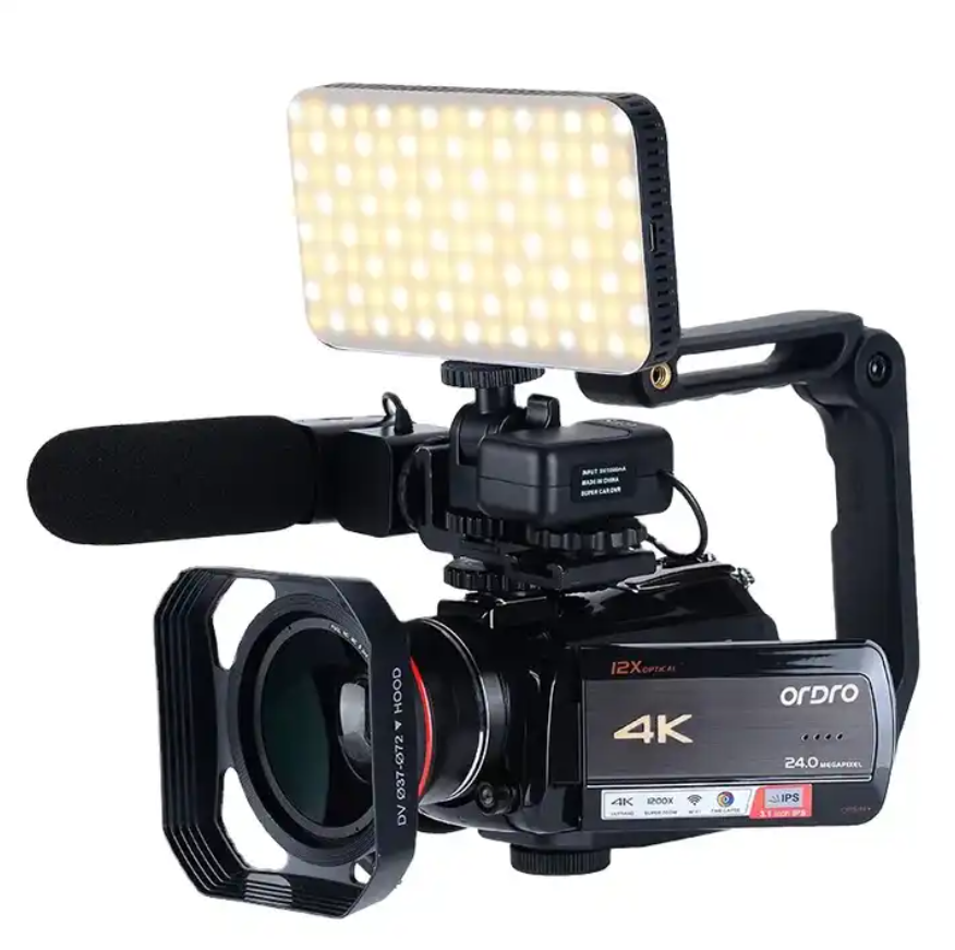 AC5 ORDRO Professional 4K Camcorder , UHD Live Streaming Camcorder Youtube , Vloging  ,Video Camera