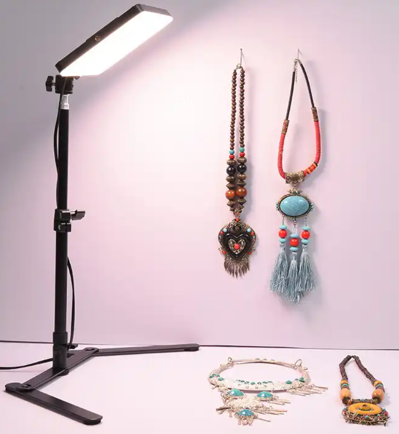 Ra95+ Slim Led Panel Video Light LED Lamp with Tripod for Camera Studio Shooting 3000K-5700K