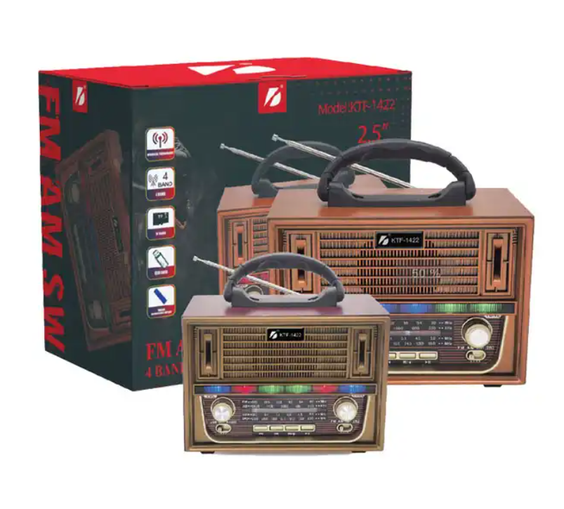 Home Decoration Antique Mini Shortwave Rechargeable Battery Wireless Speaker Portable Music Player Radio