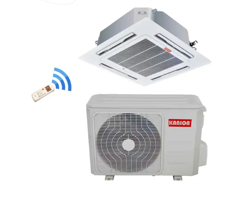 18000BTU Air Conditioning 50/60HZ R410A Ceiling Cassette Type Split Air Conditioner commercial central AC