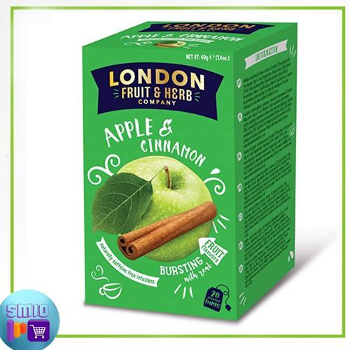 London Apple And Cinnamon Fruit Slimming Herb 20 Tea Bags - 40g