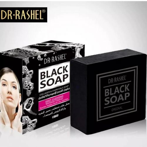 Dr Rashel Collagen and Charcoal Black Soap 100g