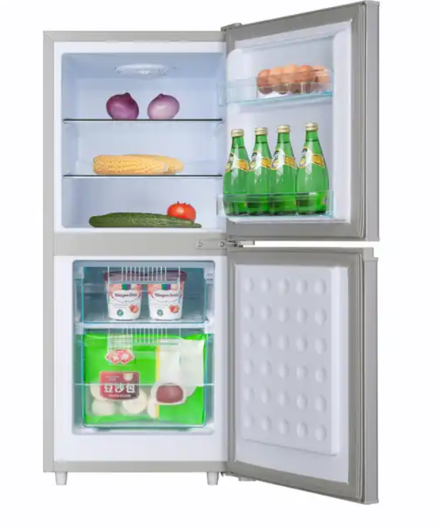 116L Double Door and Bottom Freezer Household Small Refrigerator