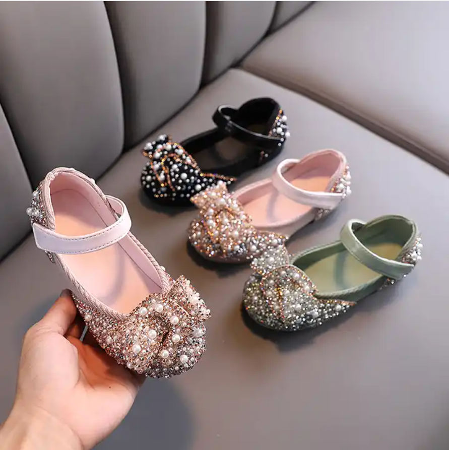 Girls Outdoor Non-slip Soft Bottom Princess Flat Casual Shoes