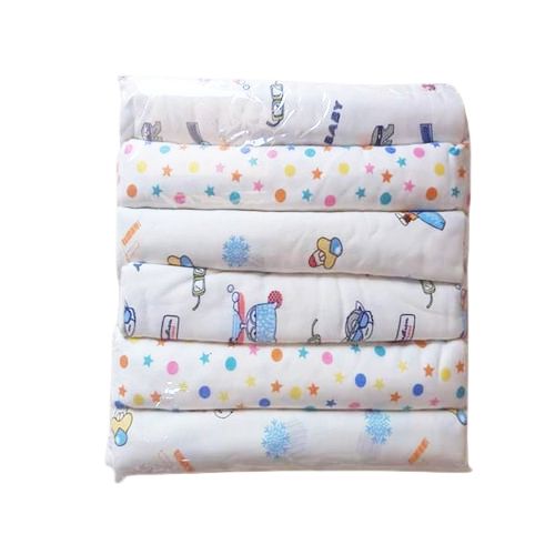 6pcs Baby Bedsheets - White