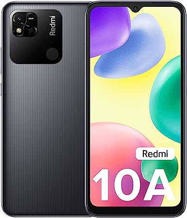 Redmi 10A Smartphone, 6.5", 64GB, 4GB RAM - Shadow Black India