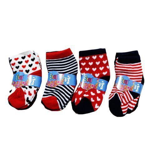 4 Pack Of Baby Socks - Multicolor