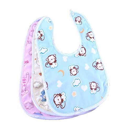 3Pack Baby Bibs, Waterproof, Washable, - Multiple Designs