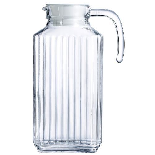 1.5Litre Luminarc Lined Glass Juice/Water Jug-Colorless