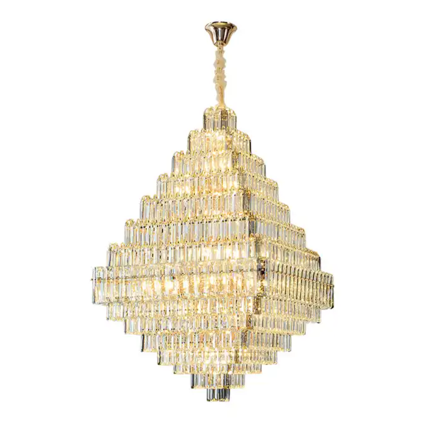 Modern Silver Large Maria Theresa Crystal Chandelier Fabricant For Living Room