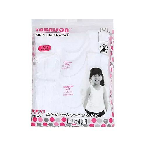 3 Pack of Girls Vests Undershirt - White