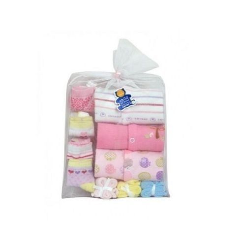 10Pcs Baby Pack, 3 Overalls + 3 Wash towels + 4Pairs Of Socks - Multicolor.