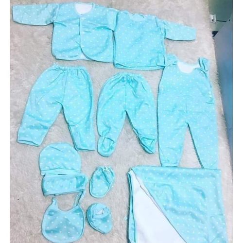 11Pc Baby Boy Newborn Clothing Set - Blue