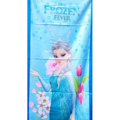 Cartoon Charater Girls Towel - Blue