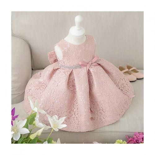 Elegant Kids Dress - Peach