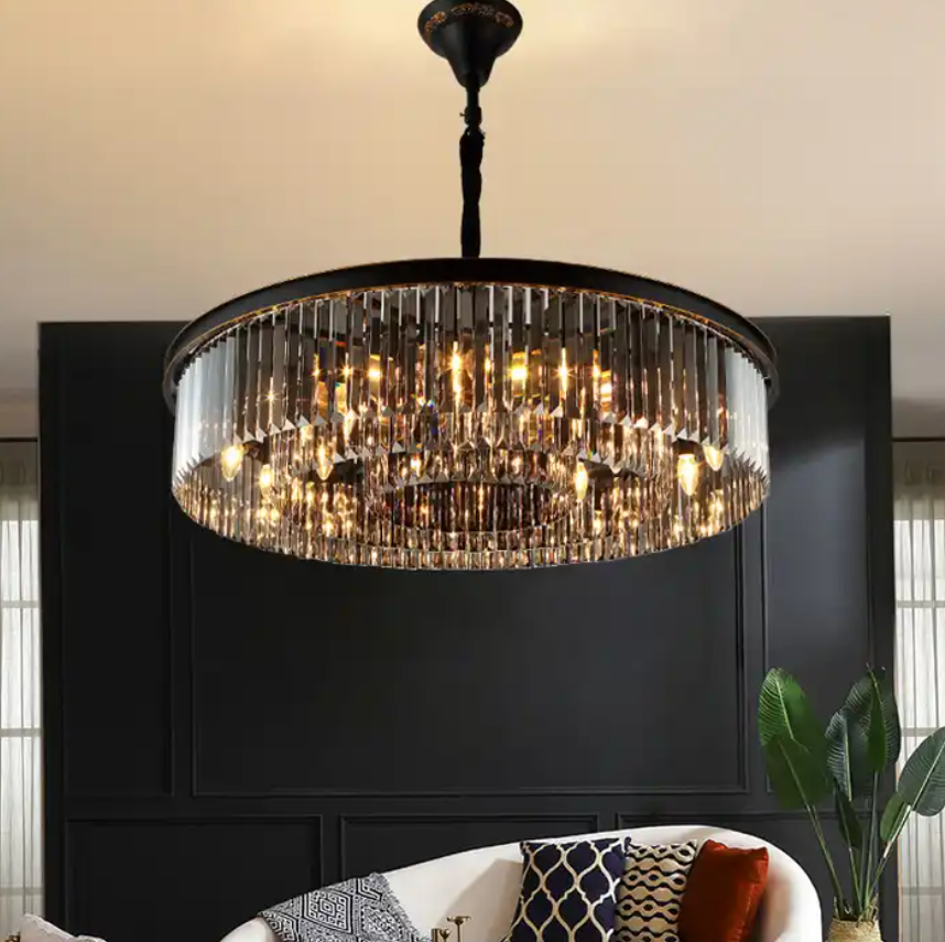 Modern vintage egiption style lighting classic mosque bohemian black golden chandelier pendant lamp luxury