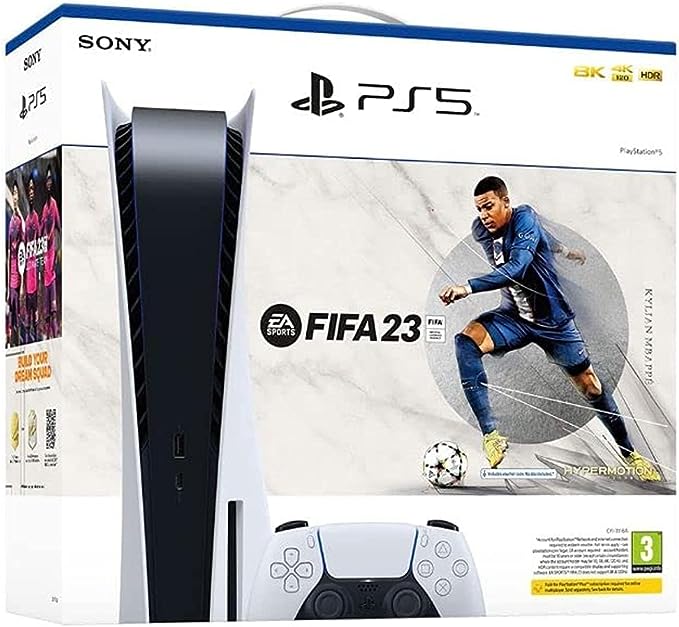 PS5 + FIFA 23 and an Extra Controller - Black