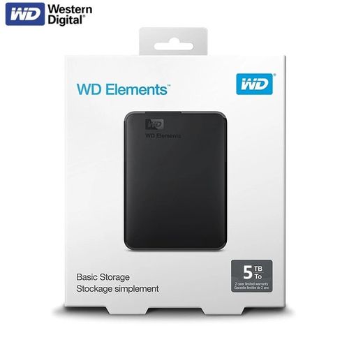 5TB WD Elements Portable External Hard Drive, USB 3.0