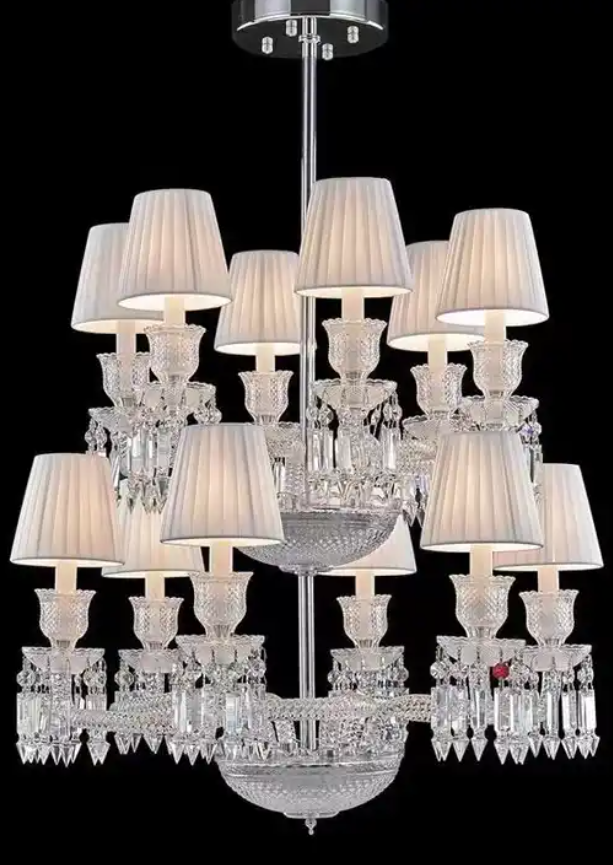 Modern Glass Arms K9 Crystal Lights Luxury Living Room Bedroom Indoor Decoration Candle Crystal Chandeliers & Pendant Lights